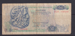 GREECE- 1978 50 Drachma Circulated Banknote As Scans - Grèce