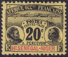 Upper Senegal & Niger 1906 Sc J4 Haut-Sénégal Yt Taxe 4 Postage Due MH* - Unused Stamps