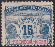 Upper Senegal & Niger 1906 Sc J3 Haut-Sénégal Yt Taxe 3 Postage Due Used Light Cancel - Usati