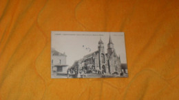 CARTE POSTALE ANCIENNE NON CIRCULE DATE ?../ LOCMINE.- L'EGLISE PAROISSIALE. AVANT LA DEMOLITION DE LA MAISON DU BEDEAU - Locmine