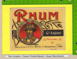 Etiquette RHUM Naturel Grand AROME (Etiquette Ancienne ) - Rhum