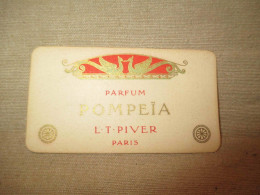 Ancienne Carte De Parfum Pompeïa Début XX ème - Anciennes (jusque 1960)