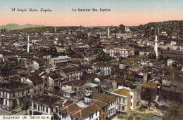 GRECE - Souvenir De Salonique - Le Quartier Ste Sophie - Carte Postale Ancienne - Grèce