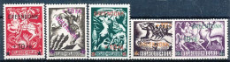 TIMBRE STAMP ZEGEL  BELGIQUE PRIVE SERIE BRENDONCK PR 76-80  X - Cartes Souvenir – Emissions Communes [HK]