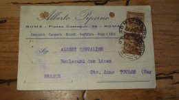 Carte Commerciale,  Alberto Piperno, ROMA - 1926   ............. ENV-5067h - Collections & Lots