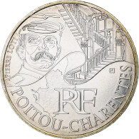 France, 10 Euro, Poitou-Charentes, 2012, Paris, SPL, Argent, KM:1883 - France