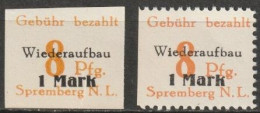 Spremberg 1946 MiNr.17 A +B ** Postfrisch Wiederaufbau ( B 1411) Günstige Versandkosten - Mint