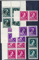 TIMBRE STAMP ZEGEL  BELGIQUE PETIT LOT  TYPE POORTMAN   SURCHARGE - 10 %  XX - Sin Clasificación