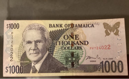 BANK Of JAMAICA - 1000 DOLLARS 2008 UNC - Giamaica