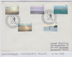 AAT Definitives / Landscapes 5v Ca Macquerie 6 OCT 1987 (AS164) - Briefe U. Dokumente