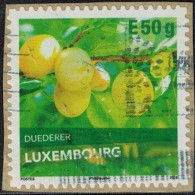 Luxembourg 2018 Oblitéré Used Fruits Duederer Variété De Prune Y&T LU 2132 SU - Usati