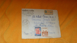 ENVELOPPE ANCIENNE DE 1960../ HOANG-CHAU PEUGEOT 203 SIMCA 9 SAIGON POUR PARIS..R N°137 SAIGON 11 CACHETS + TIMBRES X2 - Viêt-Nam