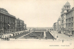 Postcard Egypt Alexandria French Garden - Alexandrie