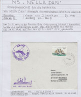 AAT  Ship Visit MS Nella Dan Ca Anare Ca Macquerie 20.10.1982 (AS165) - Briefe U. Dokumente