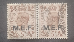 BRITISH OCCUPATION MIDDLE EAST FORCES MEF 1943 KING GEORGE VI LONDON ISSUE CAT SASS. N 10 - Ocu. Británica MEF