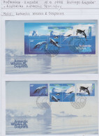 AAT 1995 Whales & Dolphins 4v + M/s  2 FDC Ca Kingston (AS166) - FDC