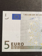 Billet De 5 Euros Neuf 1ère Série 2002 W. Duisenberg - 5 Euro