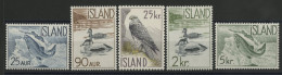 ISLANDE N° 294 à 298 Cote 30 € Neufs ** (MNH) Série Complète TB. - Unused Stamps