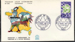 FRANCE FDC 1er JOUR PARIS 11/2/1978 DATAR AMÉNAGEMENT DU TERRITOIRE - Y & T N° 1995 - 1970-1979