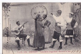 ZARAGOZA       COSTUMBRES ARAGONESAS. BAILANDO LA JOTA  + TIMBRES - Autres & Non Classés