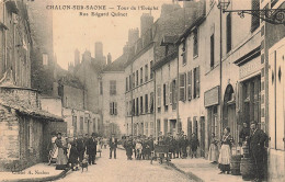 Chalon Sur Saône * Rue Edgard Quinet Et Tour De L'évêché * Commerce Magasin DIVOY - Chalon Sur Saone