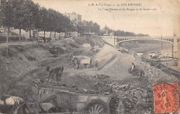 Courbevoie       92       Pont Bineau Et Berges De La Seine  .  Ouvriers Pierres.      N°3           (Voir Scan) - Courbevoie
