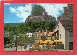 QUEBEC - Le Château Frontenac Dominant La Basse Ville, Vieilles Maisons Dont La "Maison Chevalier CPSM Année 1989 - Québec - La Cité