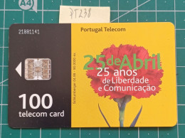 PORTUGAL USED PHONECARD PT238 25 ABRIL - Portugal