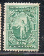 EL SALVADOR 1889 ALLEGORICAL FIGURE OF STATE 1c MH - Salvador