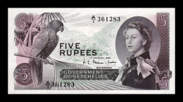 Seychelles 5 Rupees Elizabeth II 1968 Pick 14 Sc Unc - Seychelles