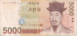 BILLETE DE COREA DEL SUR DE 5000 WON DEL AÑO 2006 (BANKNOTE) - Corée Du Sud