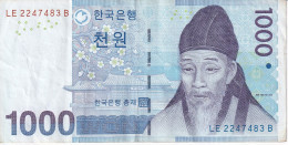 BILLETE DE COREA DEL SUR DE 1000 WON DEL AÑO 2007 (BANKNOTE) - Corea Del Sud