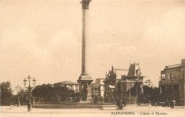 Postcard Egypt Alexandria La Colonne De Khartoum - Alexandrie