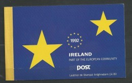 1992 MNH Booklet, Europa, Eire, Ireland, Irland, Postfris - Cuadernillos