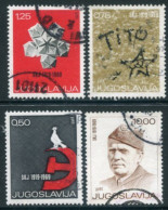 YUGOSLAVIA 1969  League Of Communists 50th Anniversary Used.  Michel 1318-21 - Usati