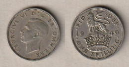 00957) Grossbritannien, 1 Shilling 1949, George VI, Englisch - Autres & Non Classés