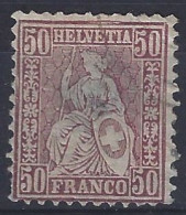 Suiza U   56 (o) Usado. 1881 Adelgazado - 1843-1852 Timbres Cantonaux Et  Fédéraux
