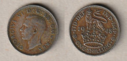 00956) Grossbritannien, 1 Shilling 1948, George VI, Englisch - Otros & Sin Clasificación