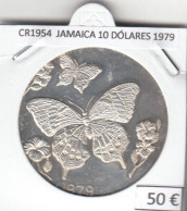 CR1954 MONEDA JAMAICA 10 DÓLARES 1979 PLATA - Giamaica