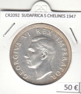 CR2092 MONEDA SUDAFRICA 5 CHELINES 1947 PLATA - South Africa