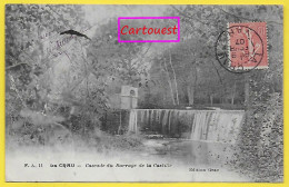 CPA LA CRAU CASCADE DU BARRAGE DE LA CASTILLE 1907 - La Crau