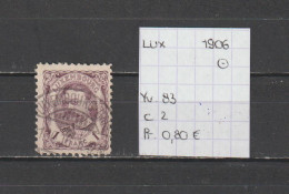 (TJ) Luxembourg 1906 - YT 83 (gest./obl./used) - 1906 Wilhelm IV.