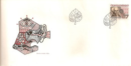 FDC 2811 Czechoslovakia J. E. Purkyne 1987 Medicine Cytology NOTICE THE BAD SCAN, BUT THE COVER IS O.K. - Natur