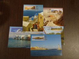 Greece 2004 Greek Islands Maxi Card Set VF - Cartoline Maximum