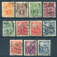 ESTONIA 1922-25 Handworker Definitive Set  Used.  Michel 32-39, 57-59 - Estonie