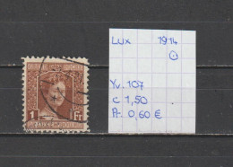 (TJ) Luxembourg 1914 - YT 107 (gest./obl./used) - 1914-24 Maria-Adelaide