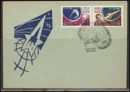 RUSSIA USSR Private Envelope LITHUANIA VILNIUS VNO-klub-043 Space Exploration Vostok-2 Anniversary - Locales & Privées