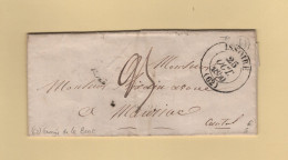 Issoire - 62 - Puy De Dome - 25 Oct 1850 - Boite Rurale D - Courrier De Le Broc - 1801-1848: Precursors XIX