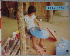 Petit Calendrier Poche  1986 1987 Enfance Missionnaire Terres Lointaines - Small : 1981-90
