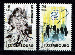 Luxembourg 2001 - YT 1485/1486 - Action Humanitaire, Humanitarian Aid - Gebraucht